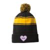 Stripe Pom Pom Beanie Thumbnail